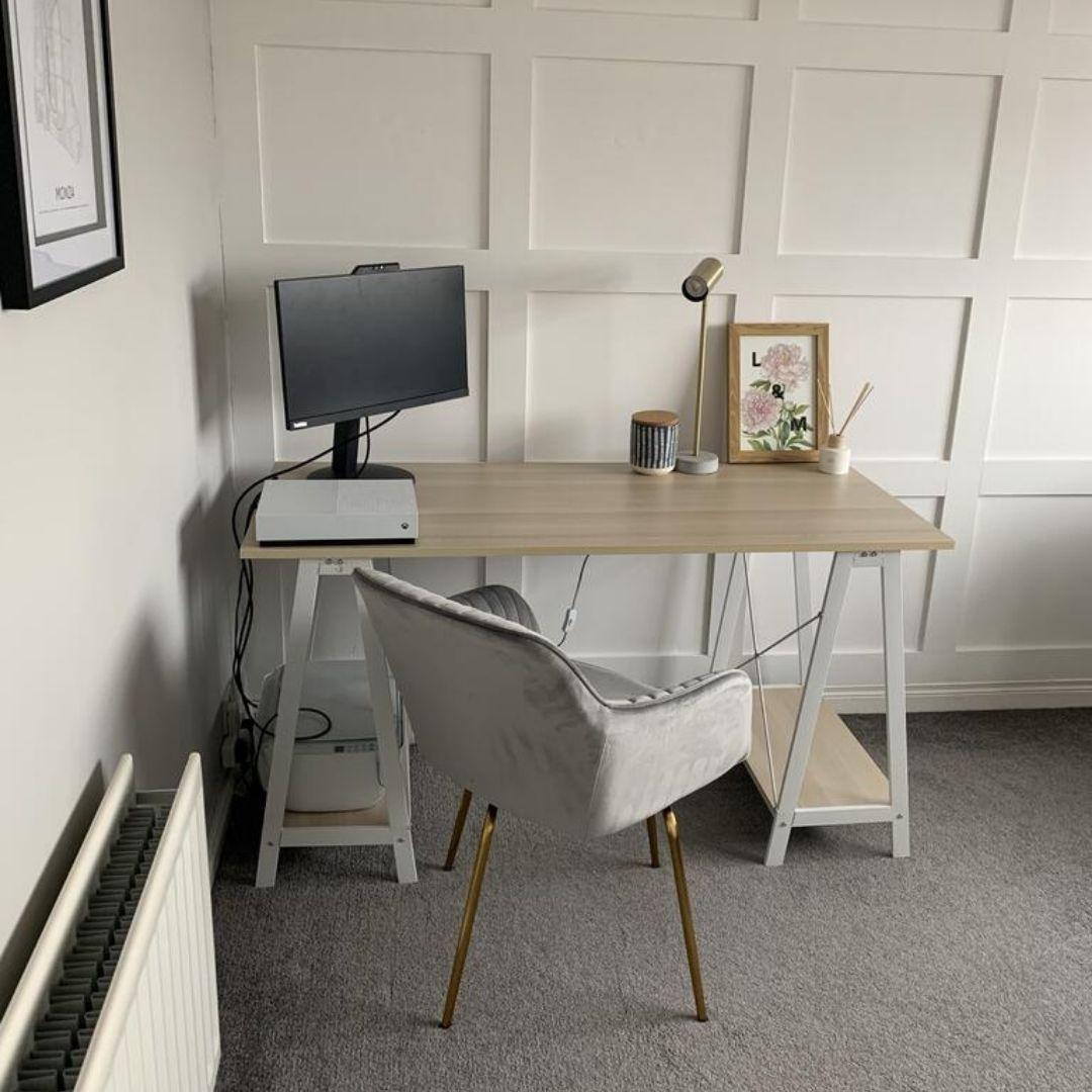 Darcy swivel chair - velvet - grey and gold - Laura James