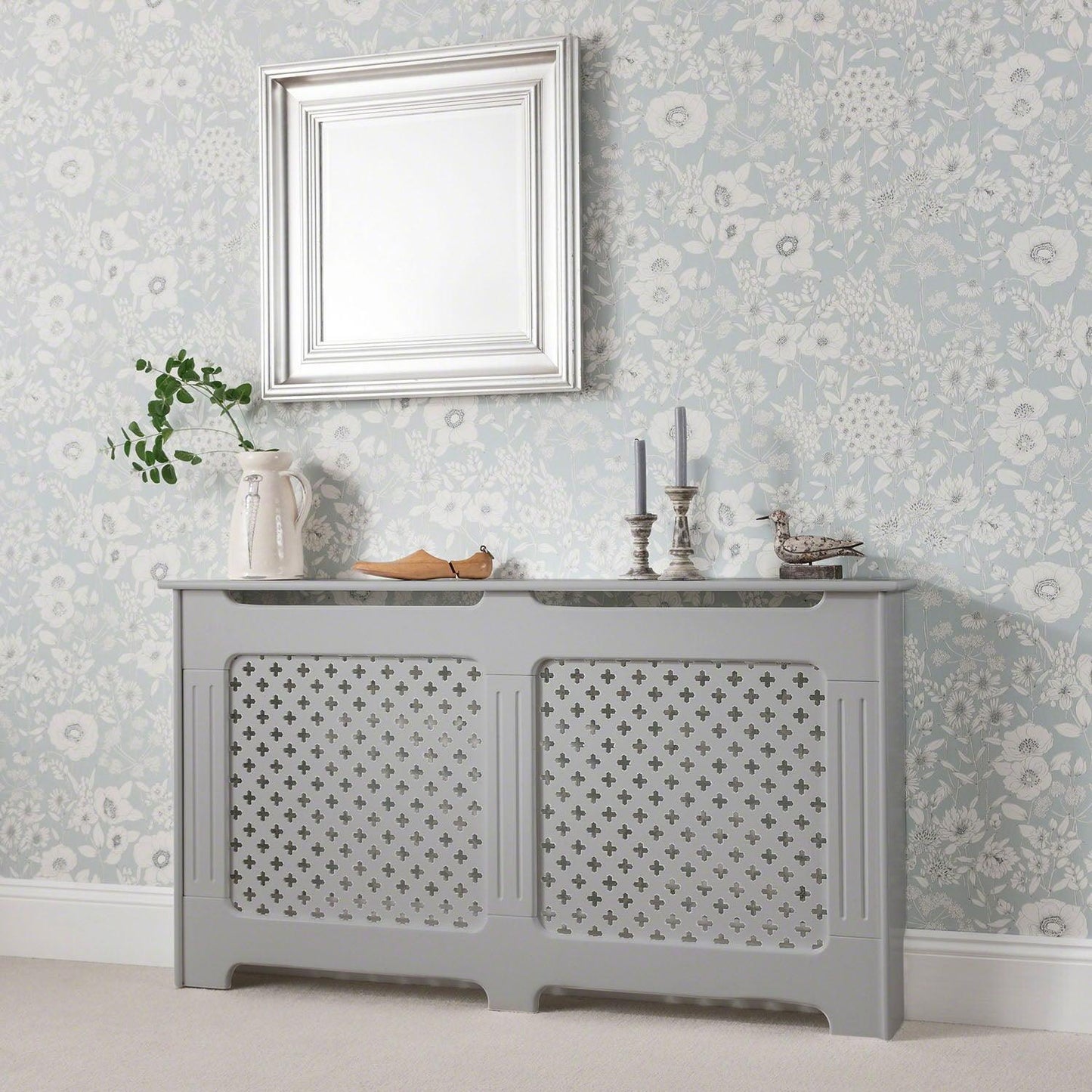 Edith radiator cover - grey - large - Laura James