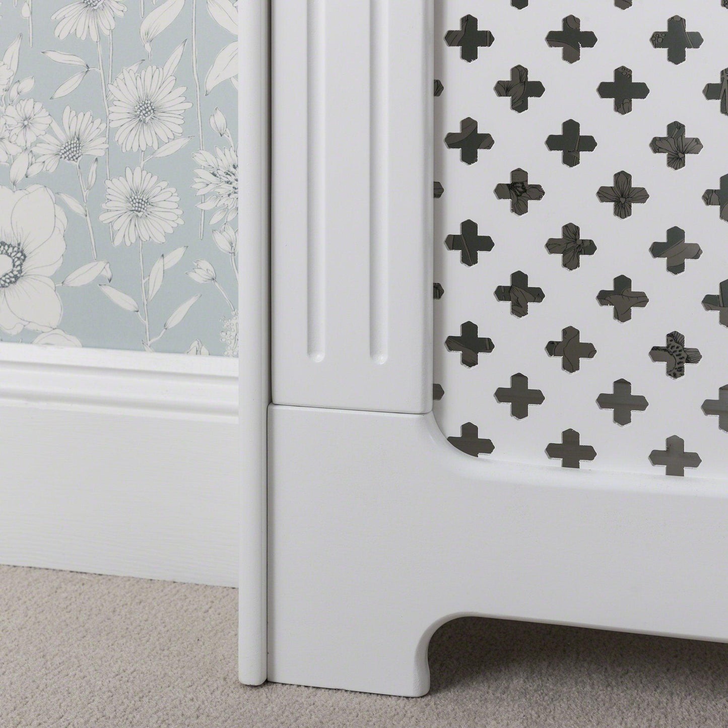 Radiator Cover White Painted Small - Laura James