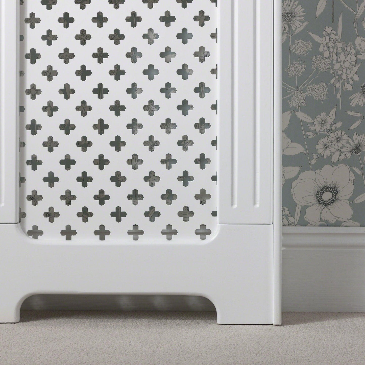 Radiator Cover White Painted Small - Laura James
