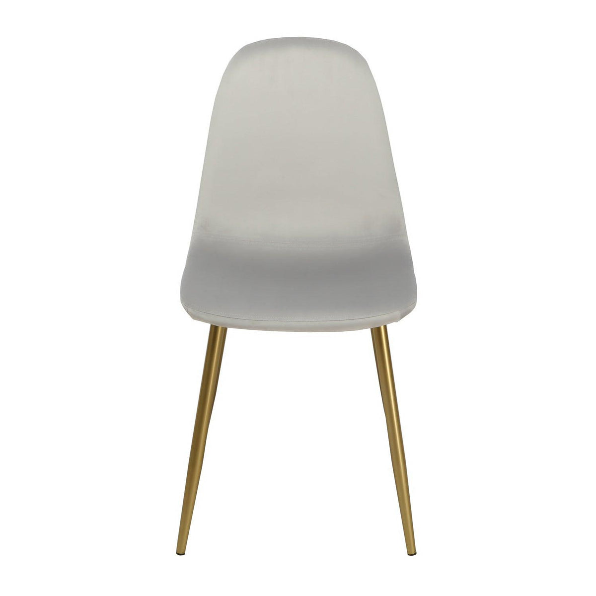 Ellis dining chair - grey velvet and gold - Laura James