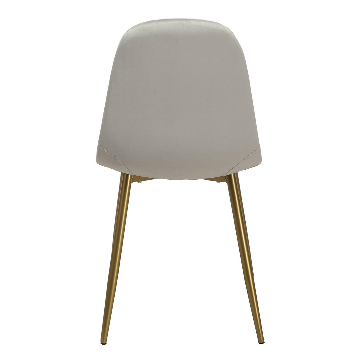 Ellis dining chair - grey velvet and gold - Laura James