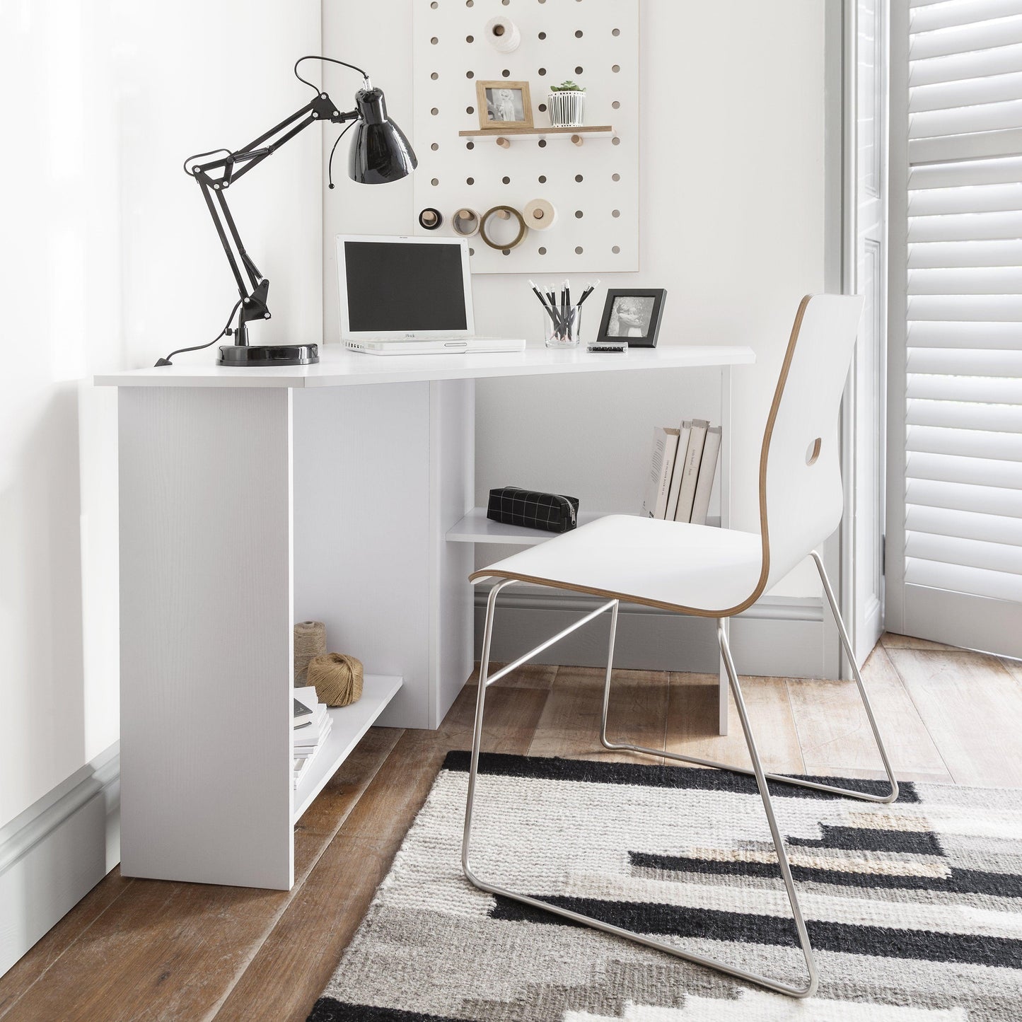 White Corner Desk - Laura James