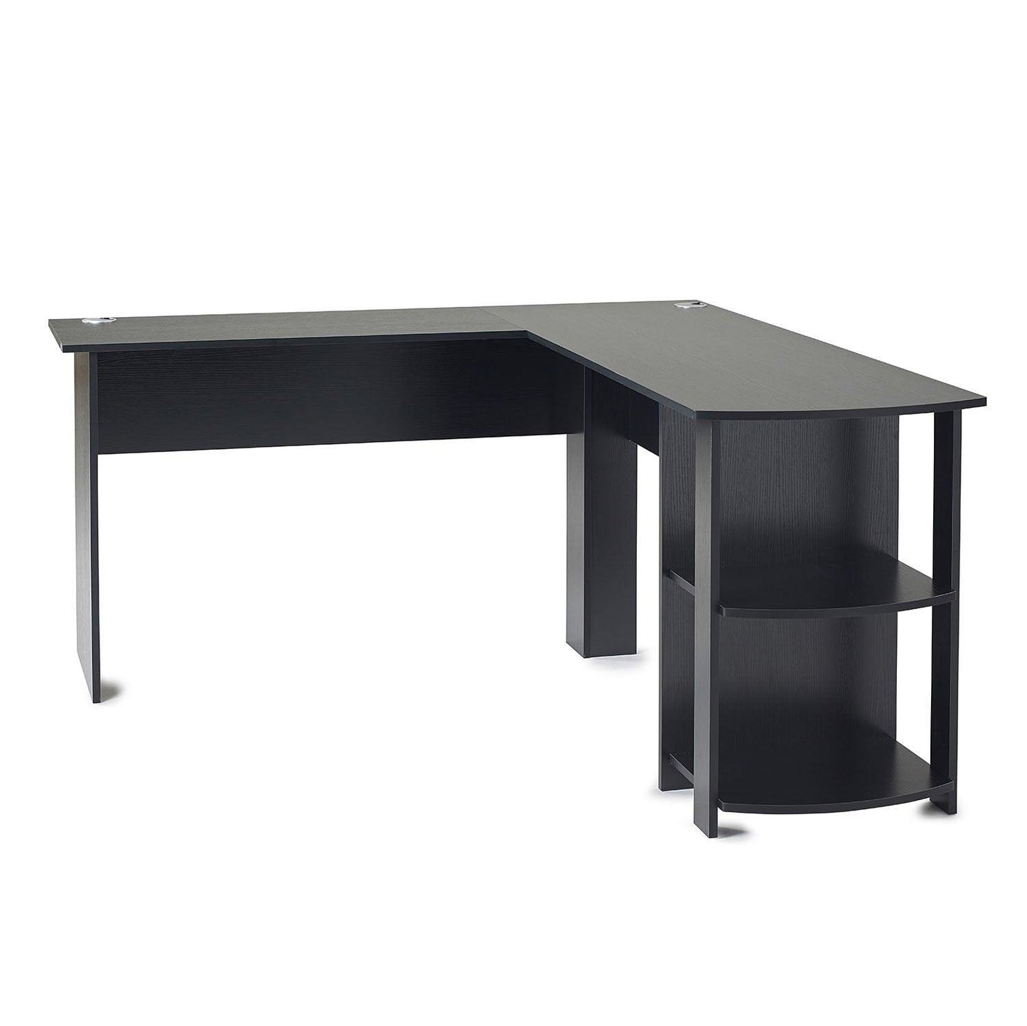 Black Corner - L-Shape Computer Desk - Laura James