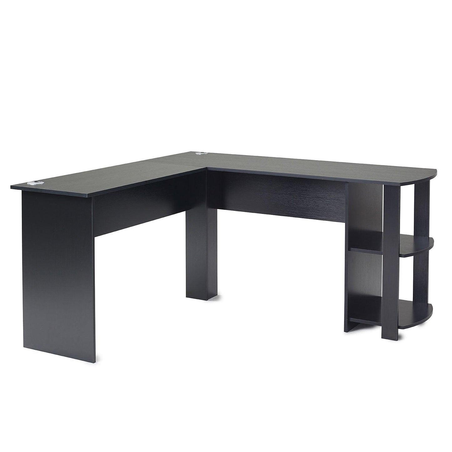 Black Corner - L-Shape Computer Desk - Laura James