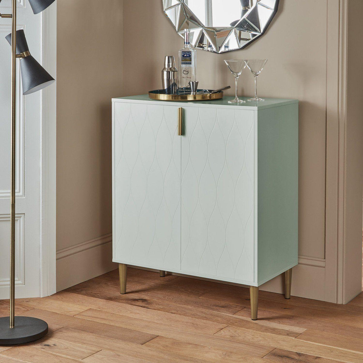 Gloria small sideboard - sage green - Laura James