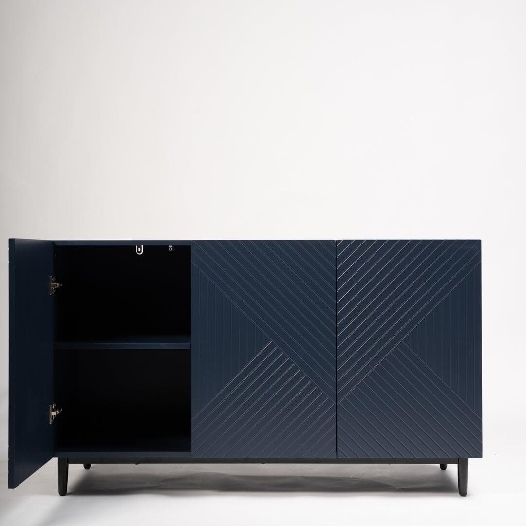 Jack sideboard - geometric - blue - Laura James