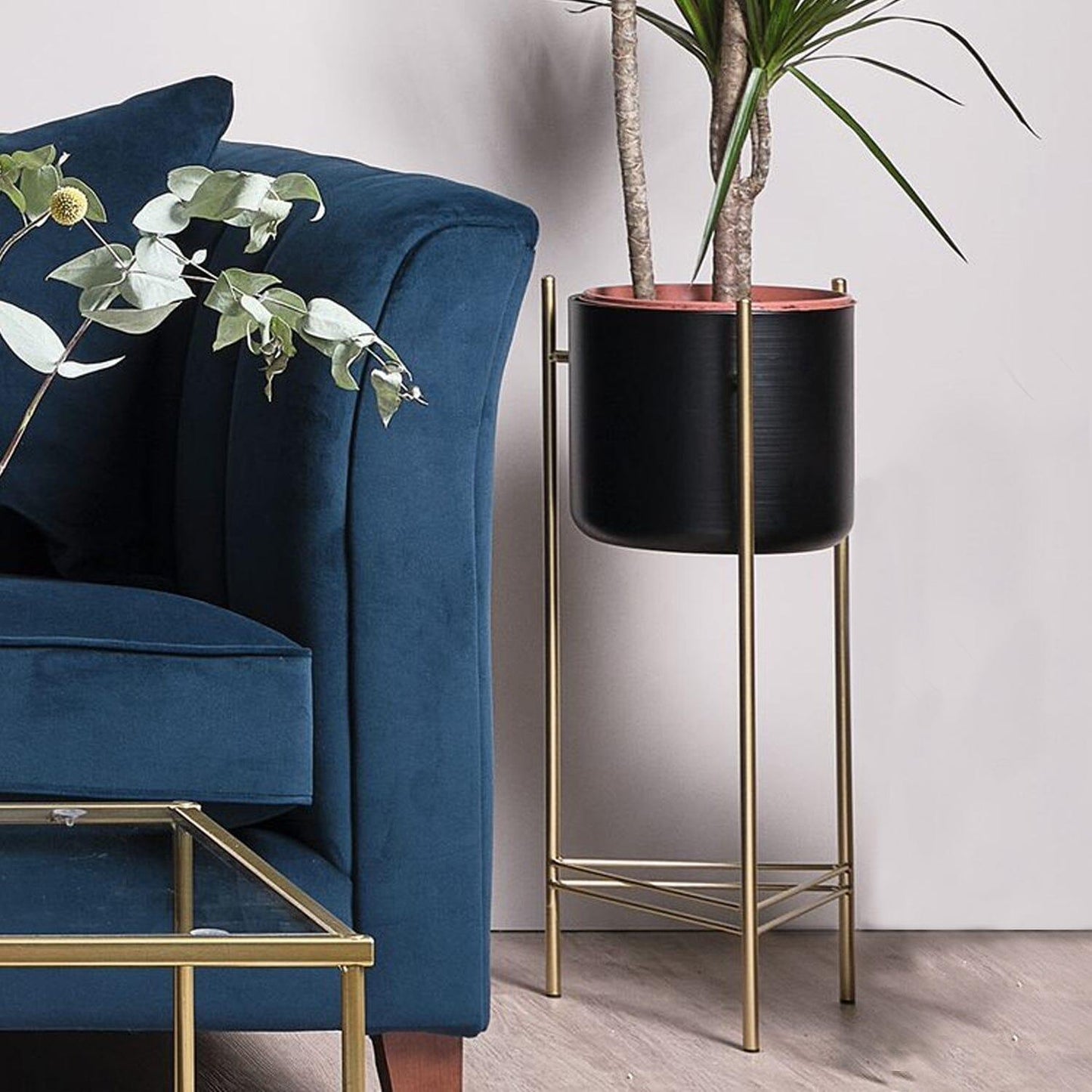 Katie Metal Planters Pair - Tall - Laura James