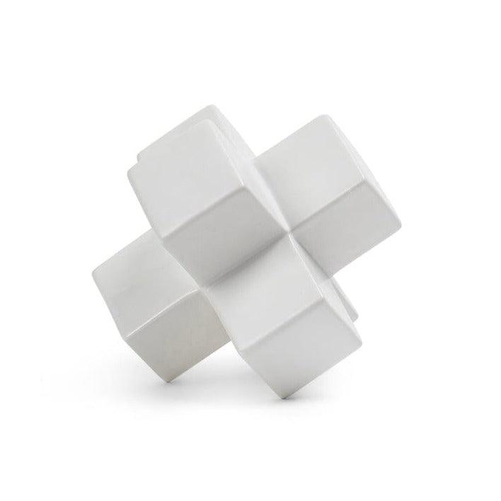 White decorative cross ornament