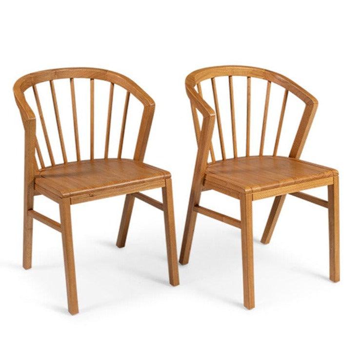 Oak Wooden Spindle Dining Chairs - Laura James