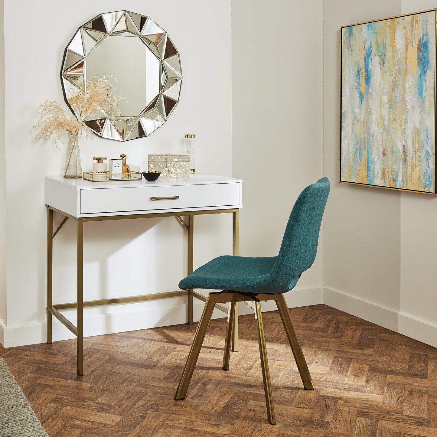 Marie small desk - white - Laura James