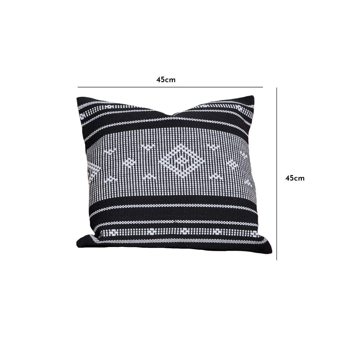 Black Aztec Cushion Cover