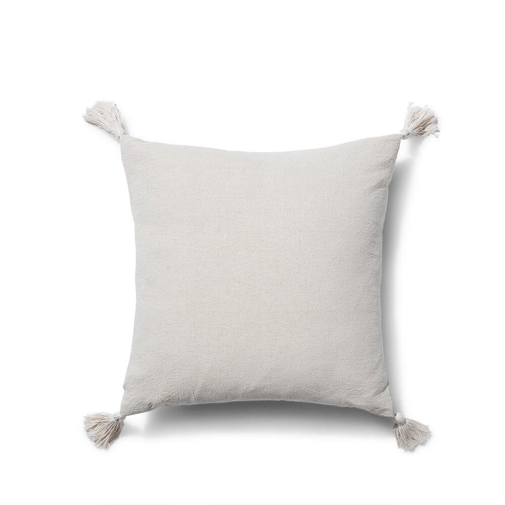 Otura 45x45cm Tasselled Cushion Cover - Natural - Laura James