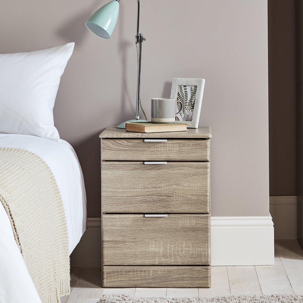 Outlet – Ayla bedside table - light oak - Laura James