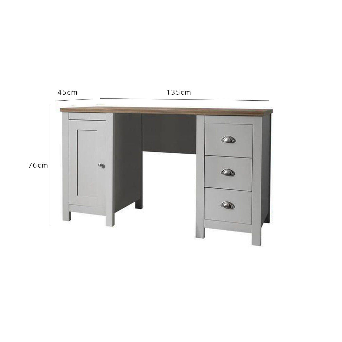 Grey Desk - Bampton - Laura James