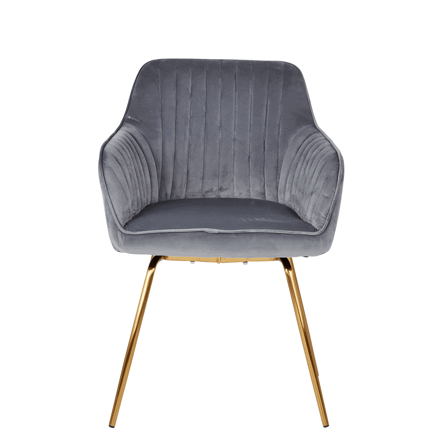 Darcy grey swivel chair - Laura James