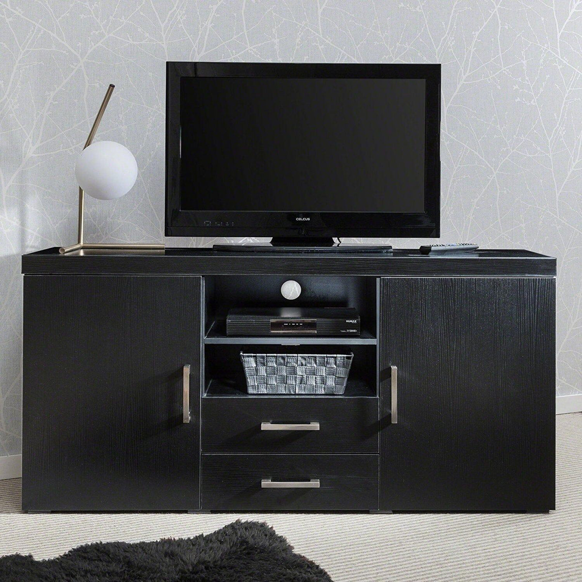 Outlet - Essie TV Cabinet - Large - Black - Laura James