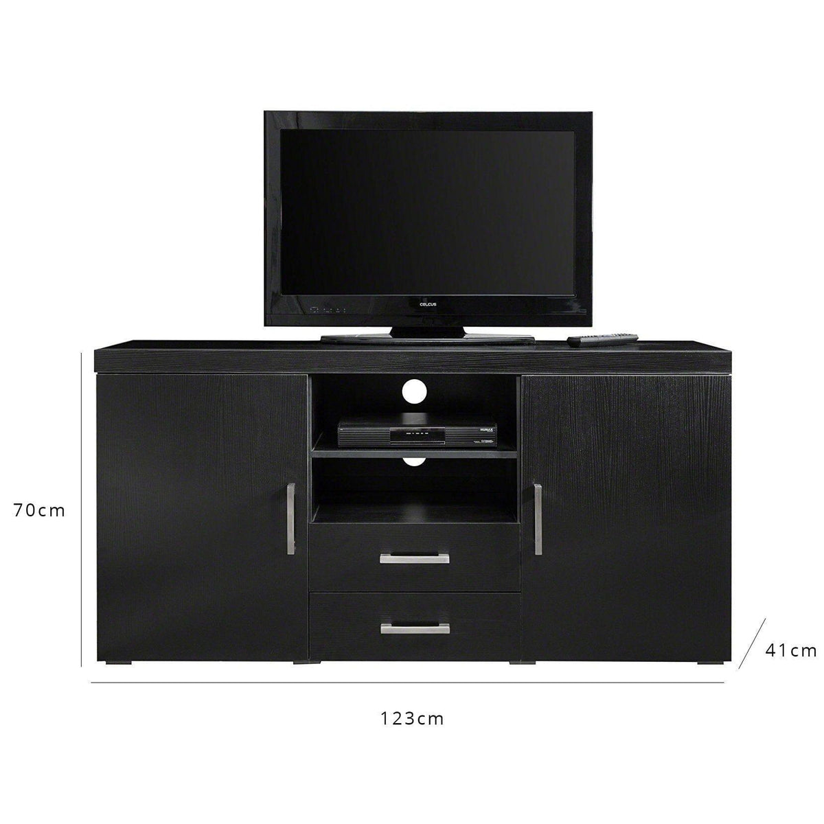 Outlet - Essie TV Cabinet - Large - Black - Laura James