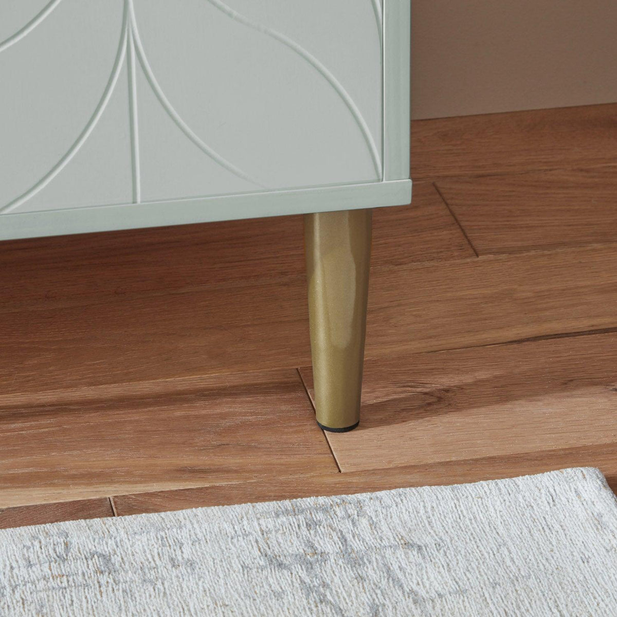 OUTLET-Gloria sideboard - pale sage green and brass effect - Laura James
