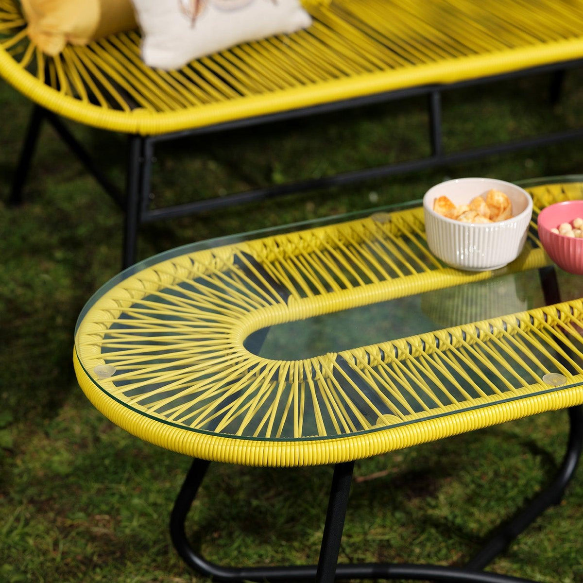 Hebee garden sofa set - yellow - Laura James