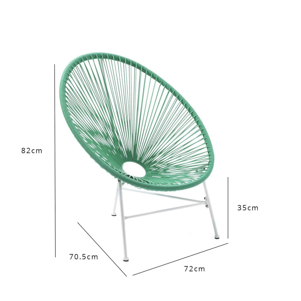 Hebe String Bistro Set - Mint Green - Laura James
