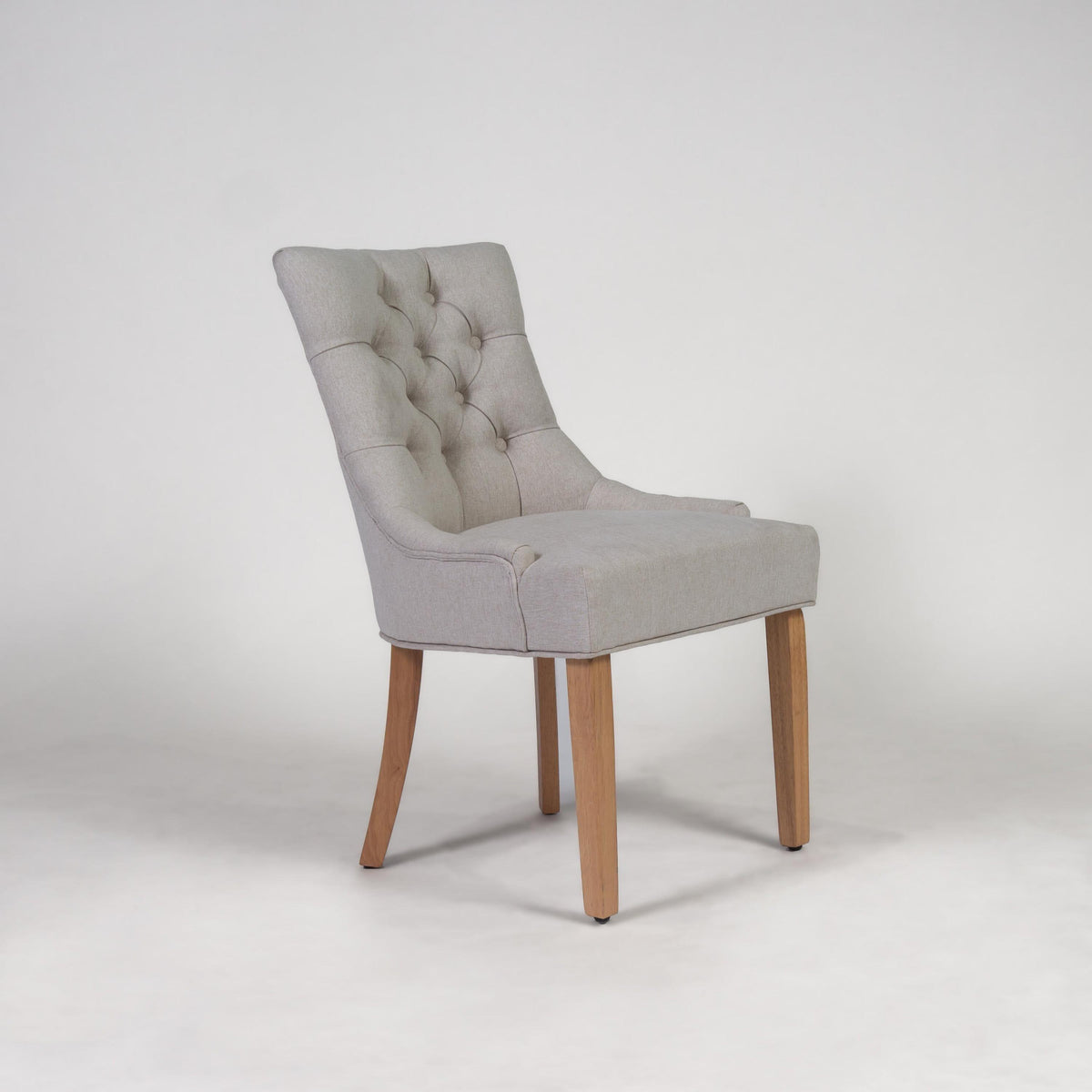 Outlet - Louis dining chairs - set of 2 - oatmeal and light wood - Laura James