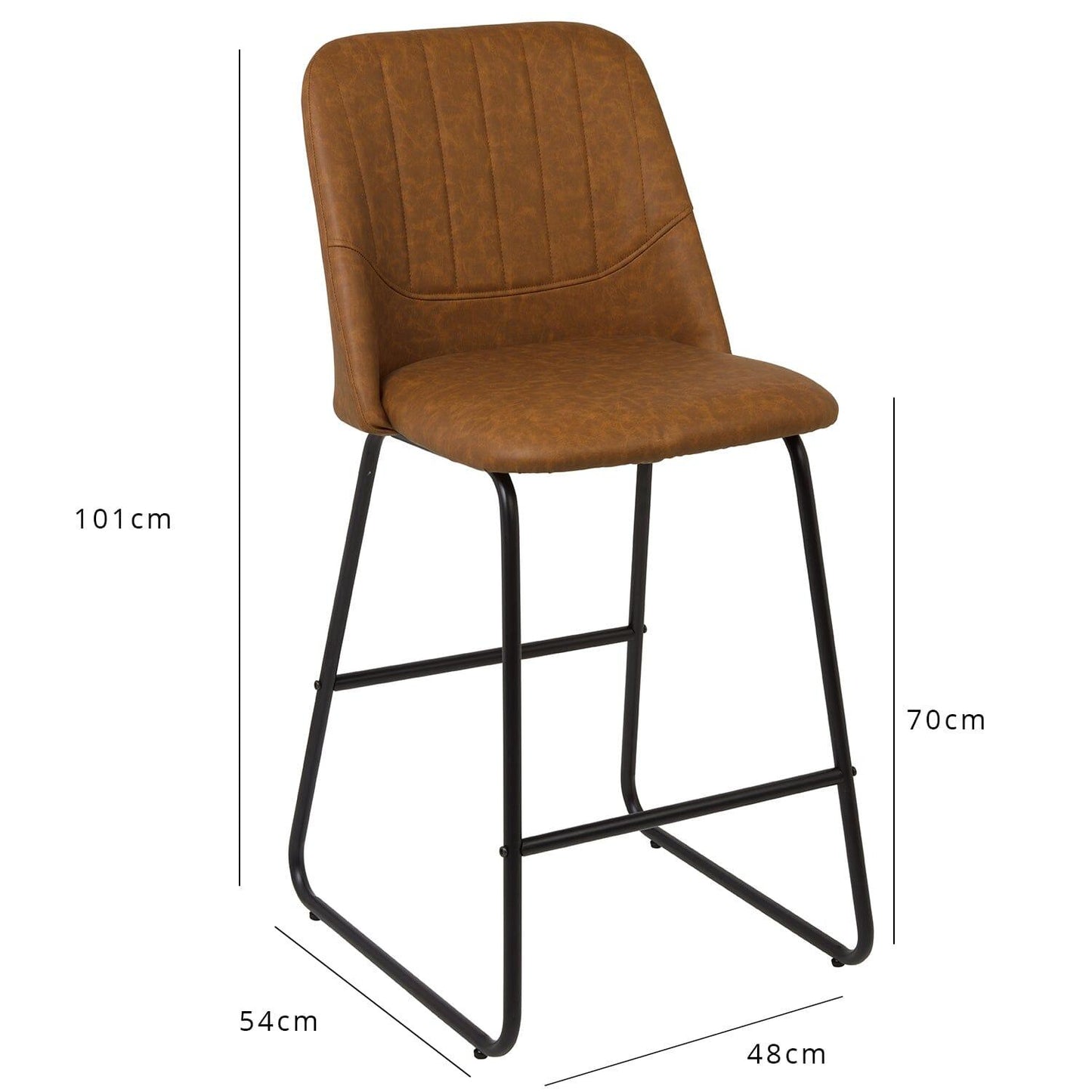 Sheffield bar stool - tan - Laura James