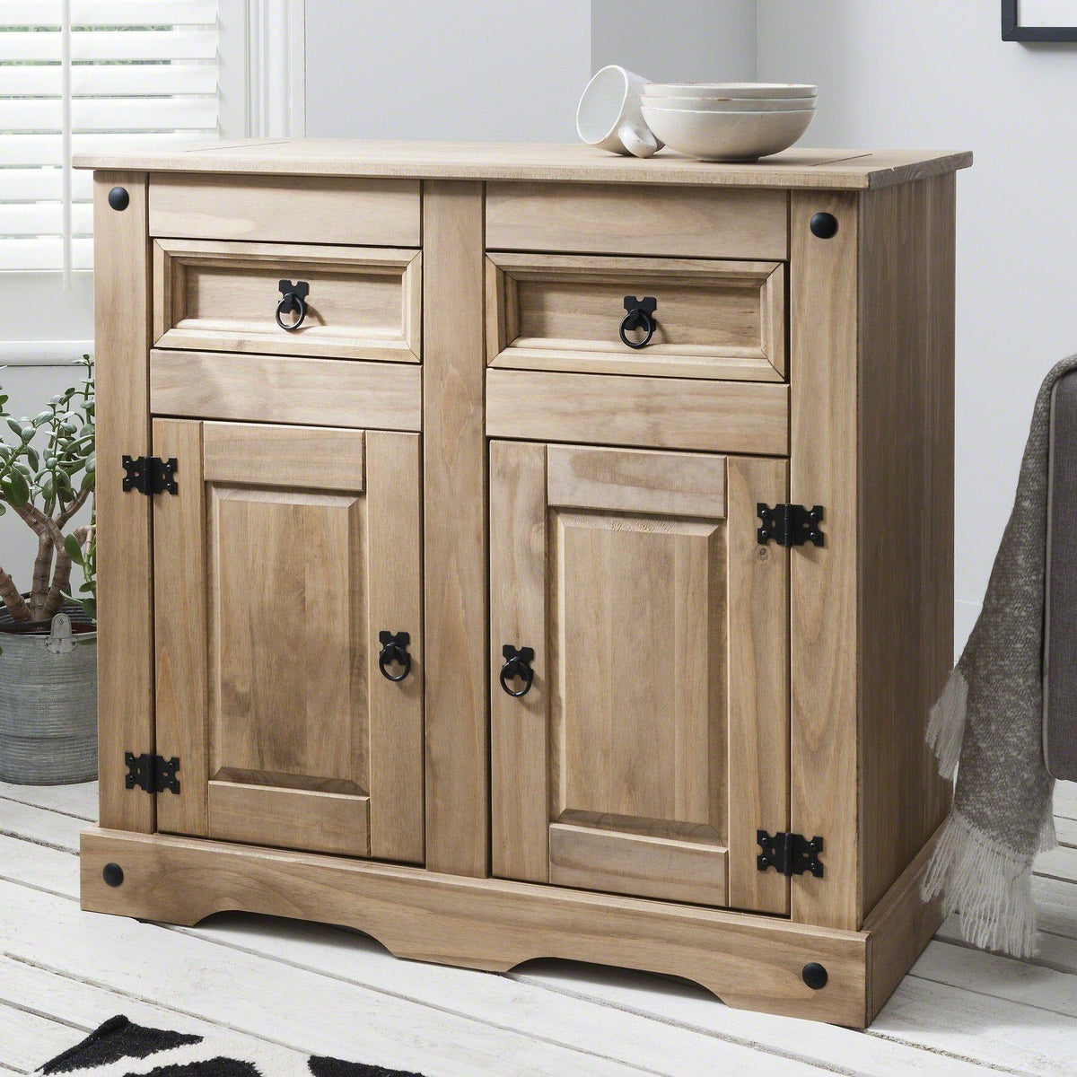 Outlet - Sideboard - Solid Wood - 2 Drawers - Laura James