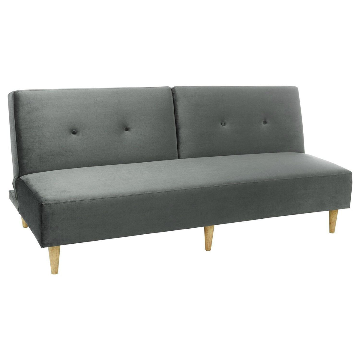 Outlet - Tamsin click clack sofa bed - grey velvet - Laura James