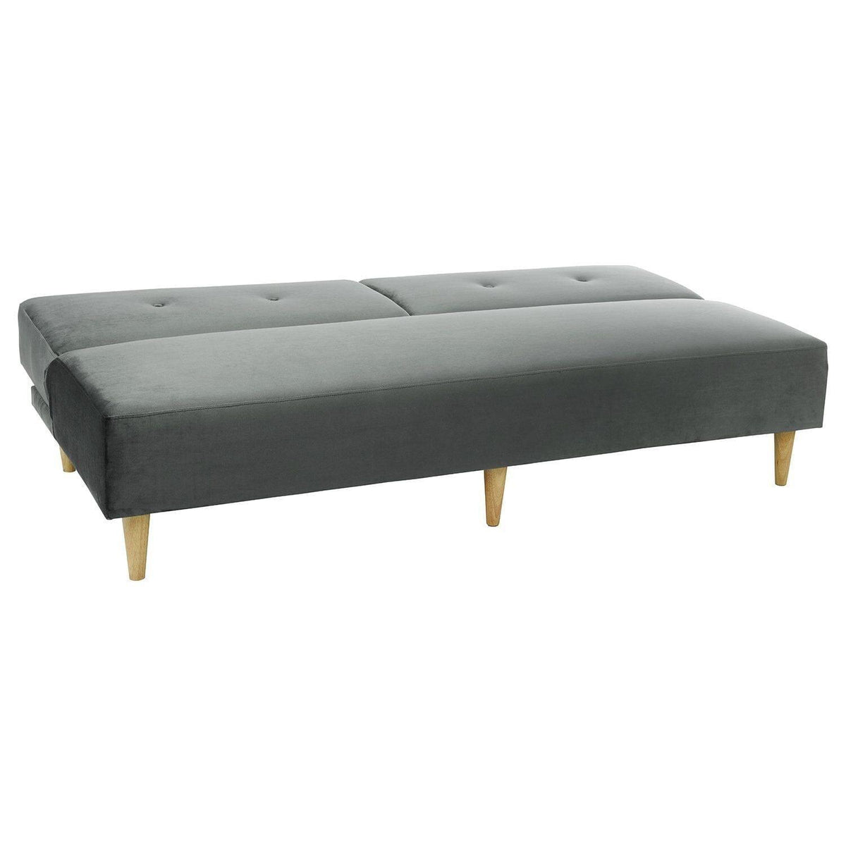 Outlet - Tamsin click clack sofa bed - grey velvet - Laura James