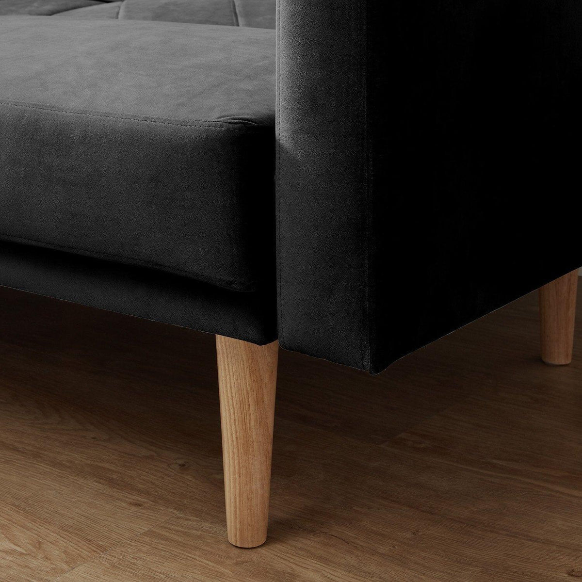 Outlet - Tessa sofa bed - click clack - dark grey velvet - Laura James