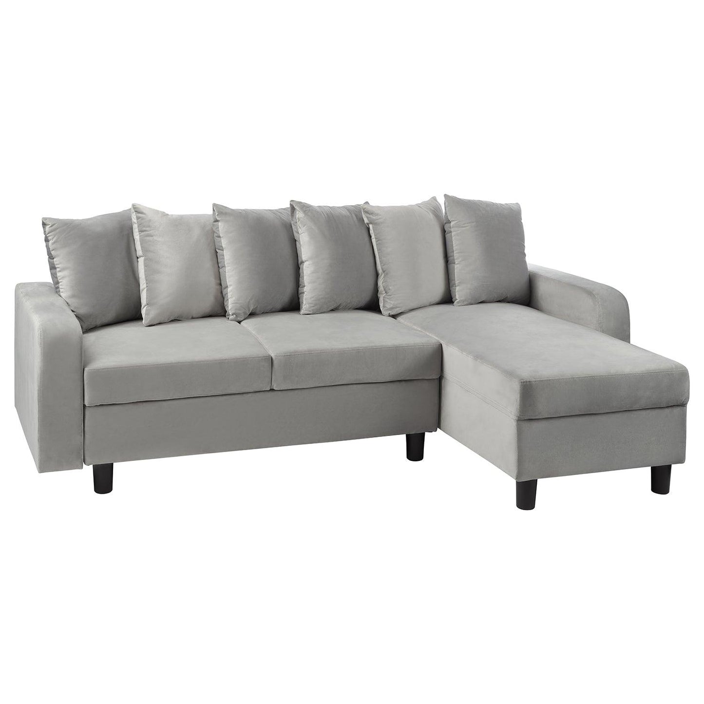 OUTLET-Tracy corner sofa - grey velvet - Laura James
