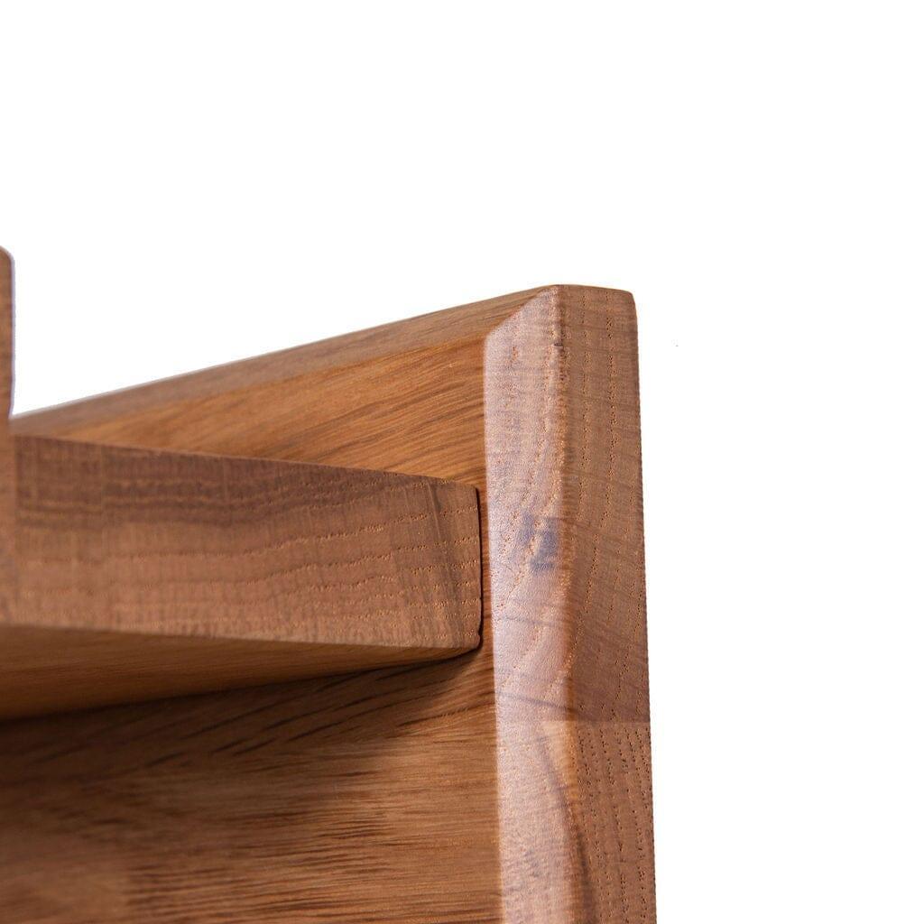 Willow Wooden Coat Hook with Shelf - Oak