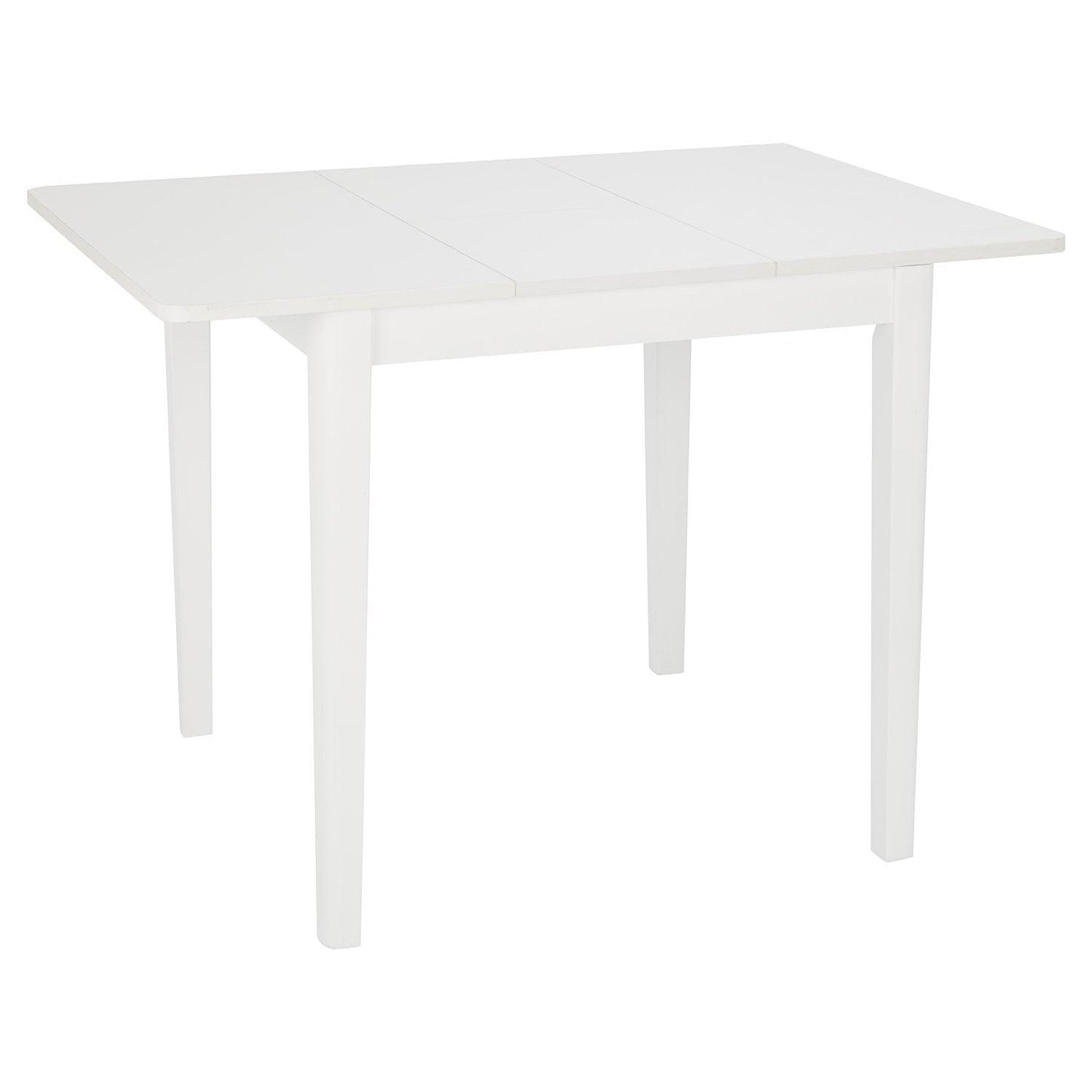 Paul extendable table with 4 chairs - small - white