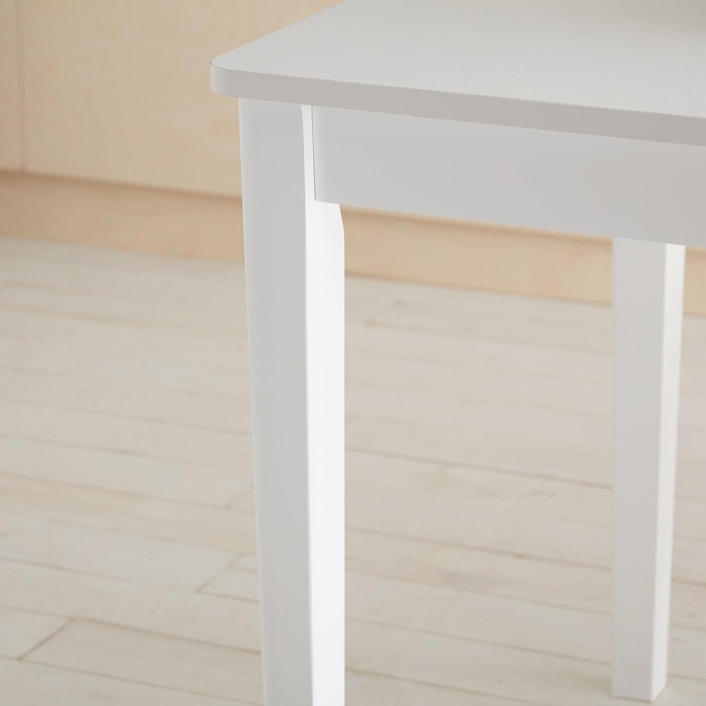 Paul extendable table with 4 chairs - small - white