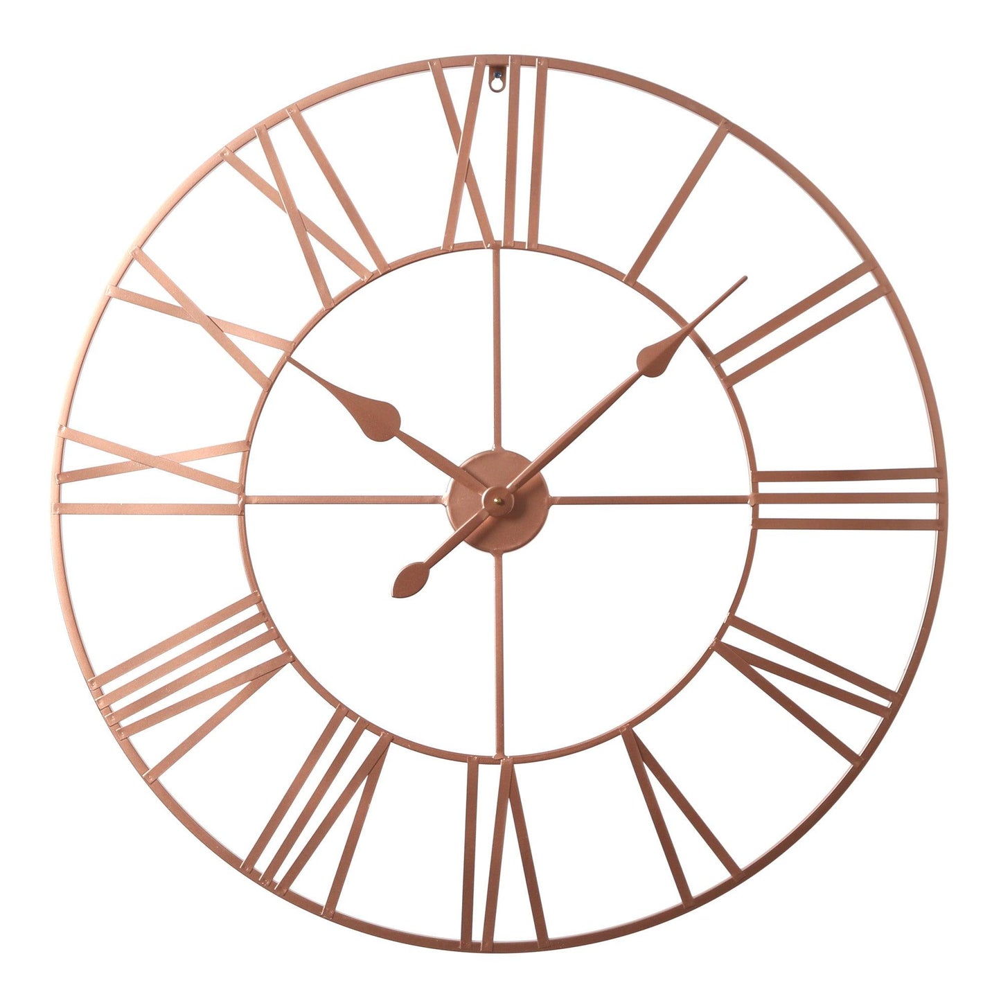 Riseley 80cm Metal Skeleton Wall Clock - Copper - Laura James