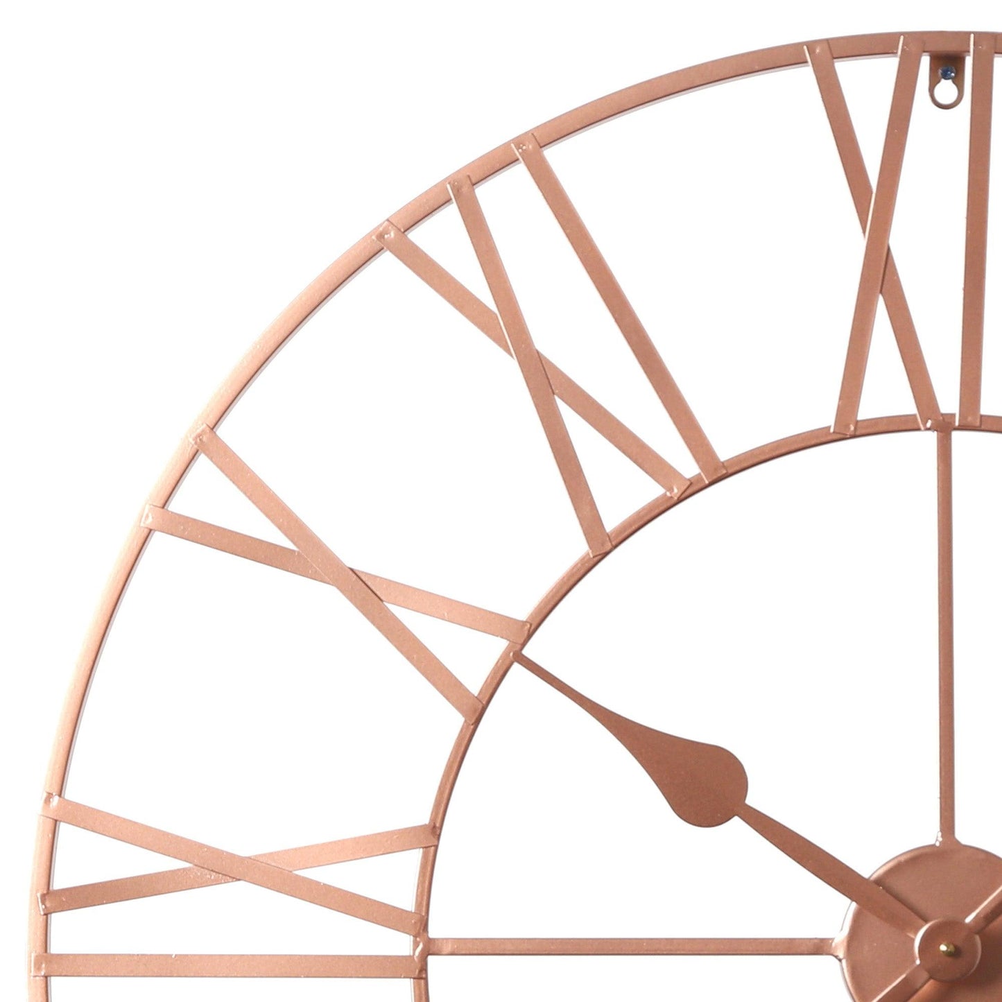 Riseley 80cm Metal Skeleton Wall Clock - Copper - Laura James