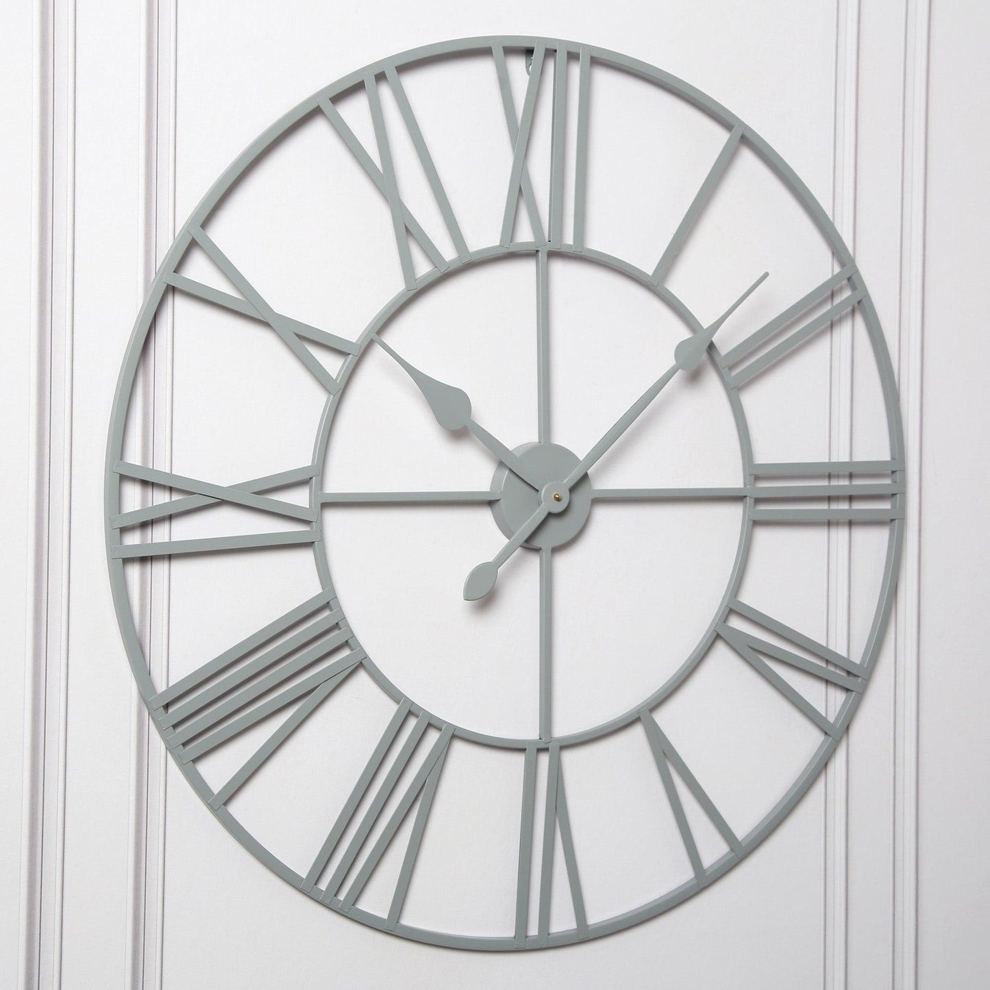 Skeleton Clock – Grey – 80cm - Laura James