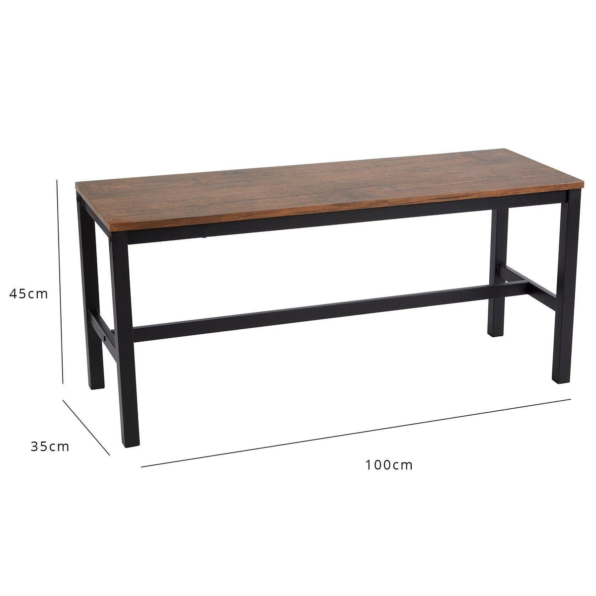 Sheffield dining bench – industrial - Laura James