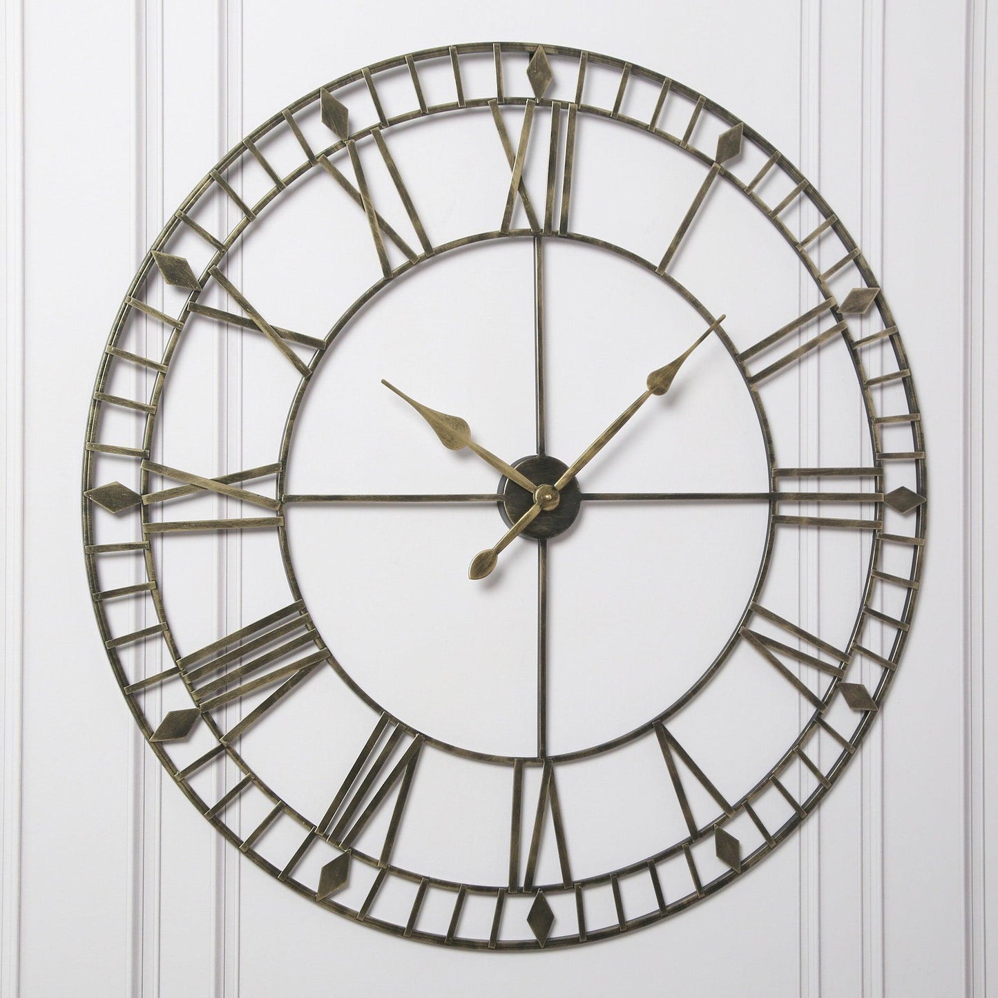 Skeleton Clock – Black and Gold – 100cm - Laura James