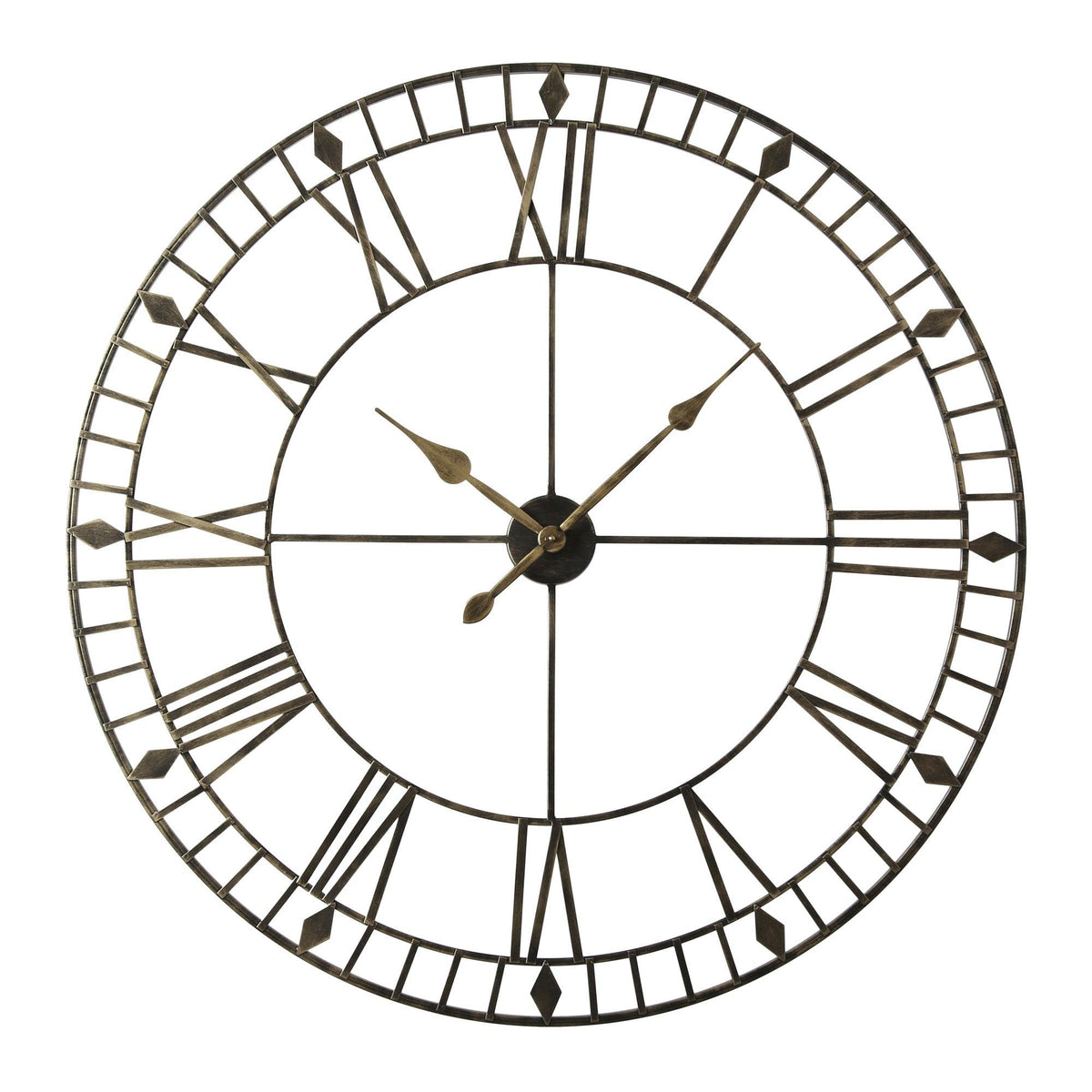 Skeleton Clock – Black and Gold – 100cm - Laura James