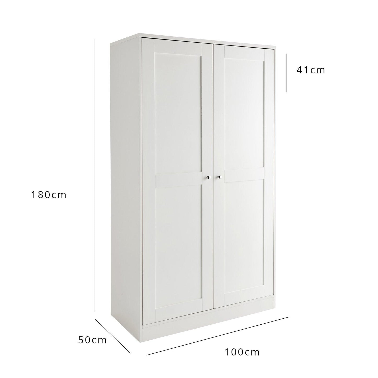Stevie Shaker Style Bedroom Furniture Set in white - Laura James