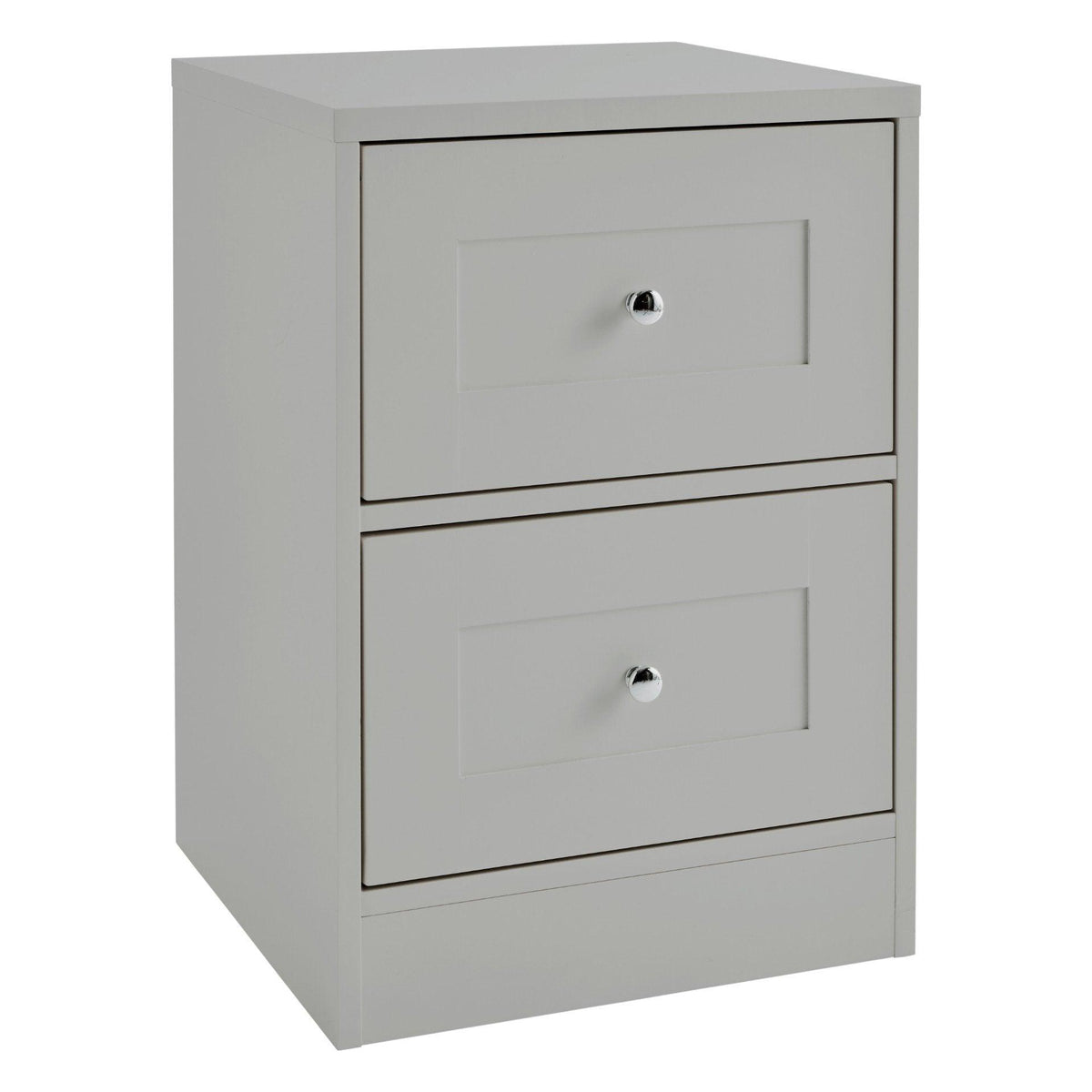 Stevie Shaker Style Bedside Table Grey - Laura James