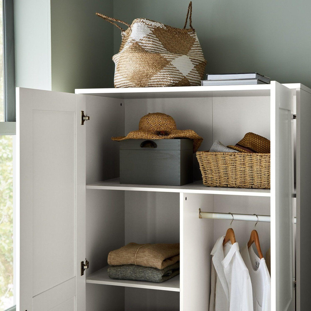 Stevie Shaker Style Wardrobe white - Laura James