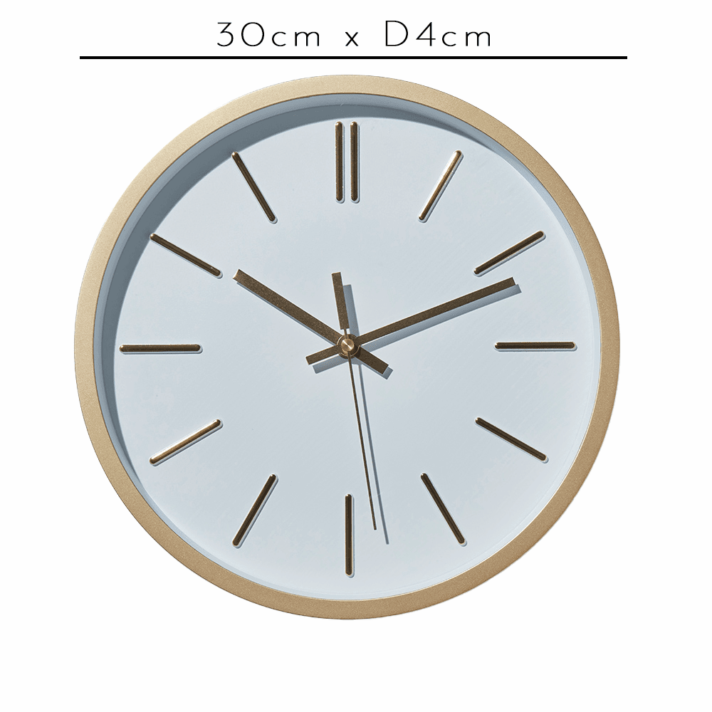 Wall clock - gold - Laura James