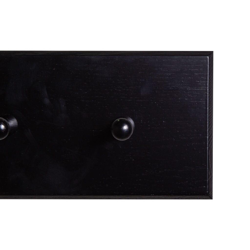 Willow Wooden Coat Rack - Black - Laura James