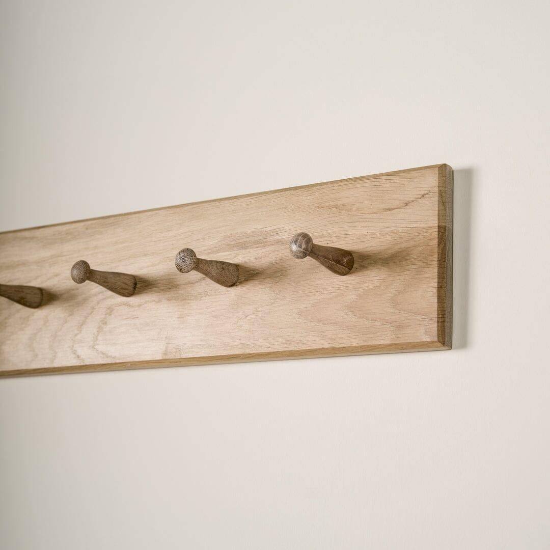 Willow Wooden Coat Rack - Whitewash