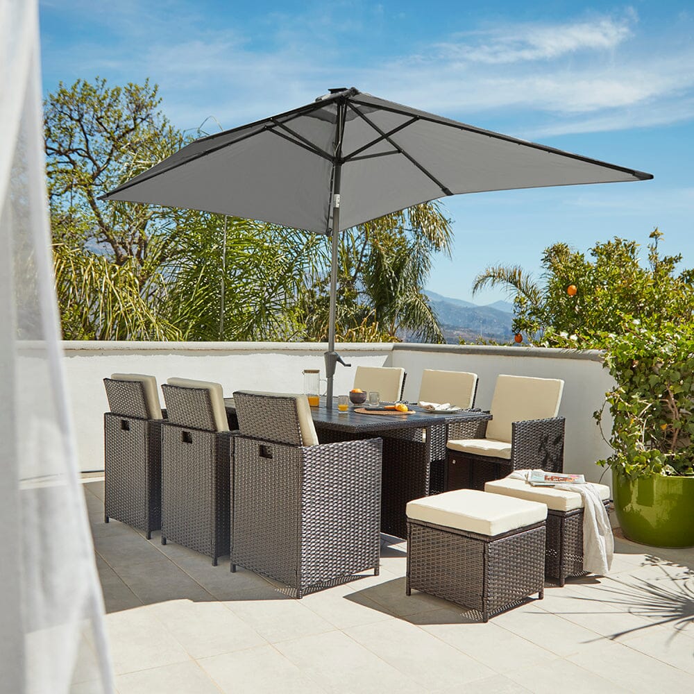 Rattan Cube 10 Seater Set