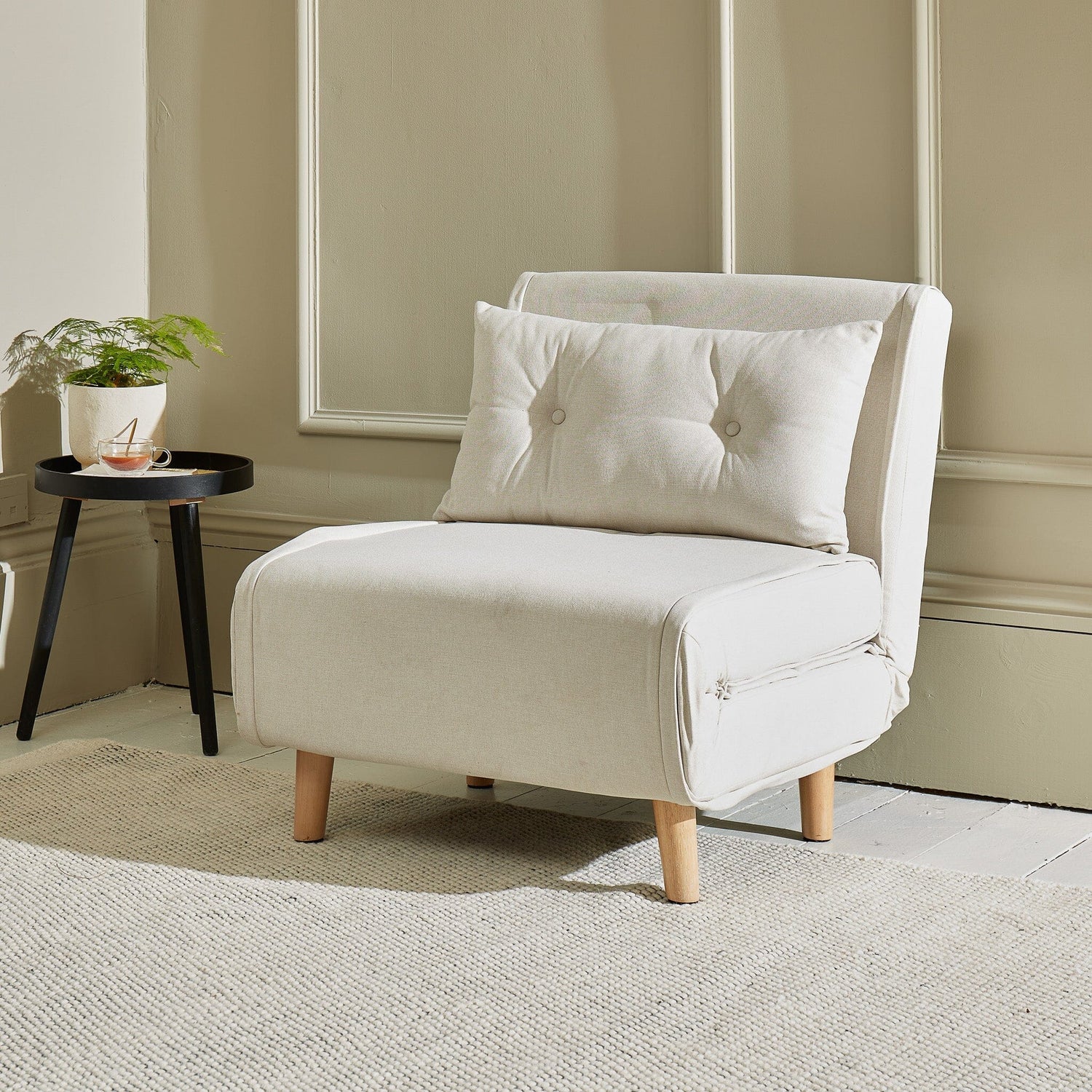 Oatmeal Cream Sofa Beds - Laura James