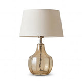 Midford Glass Table Lamp with Coningsby White Shade